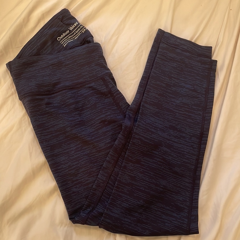 Outdoor Voices Navy Space Dye Leggings